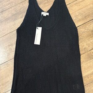 Black Knit Sleeveless Top. Size Large. Brand New with Tags.